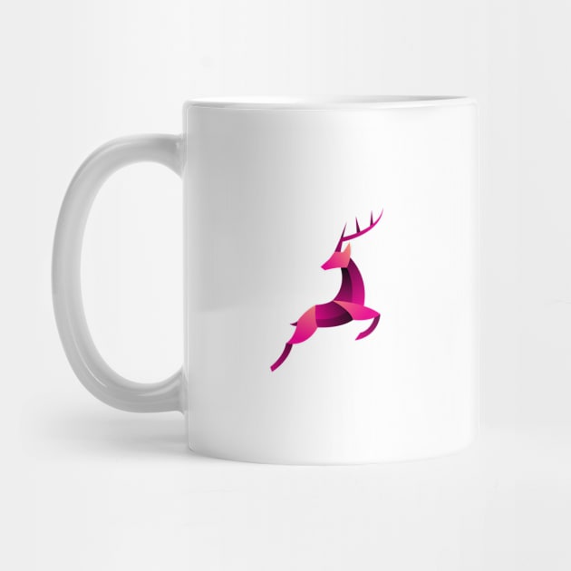 lowpoly deer design by Aksa Inov